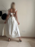 پیراهن ماکسی پشت پاپیون نخی