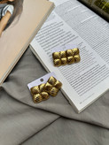 گوشواره استیل مربع قلبی