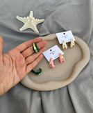 گوشواره میناکاری اشکی