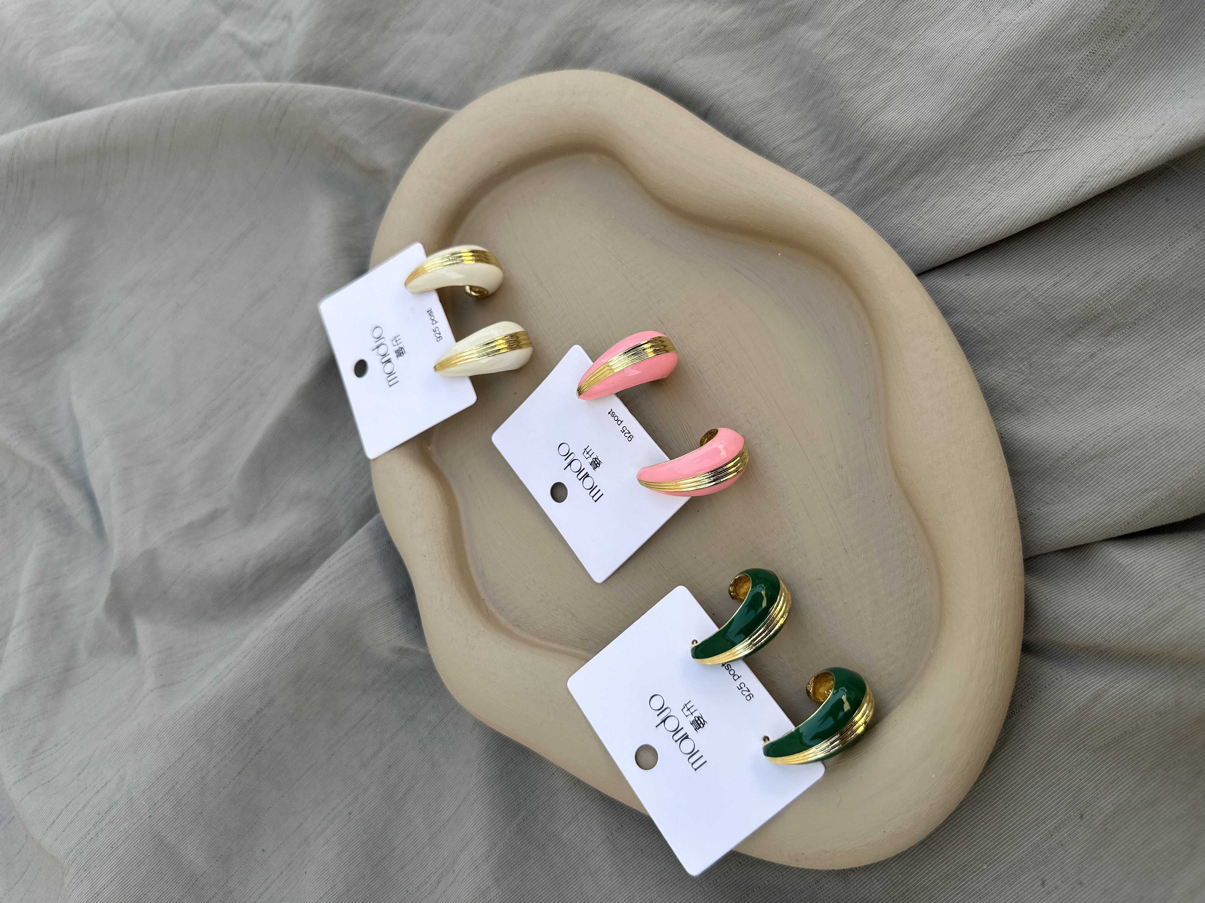 گوشواره میناکاری اشکی