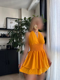 پیراهن عروسکی کمر کشدوزی