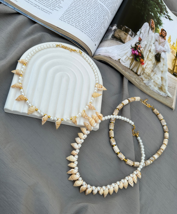 گردنبند صدف مرواریدی