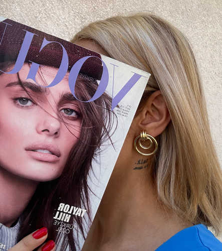 گوشواره سه حلقه گرد